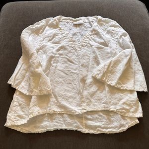 Bryn Walker linen top size small.